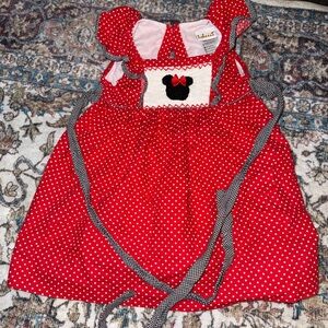 Red Polka Dot Minnie-Inspired Girls Dress